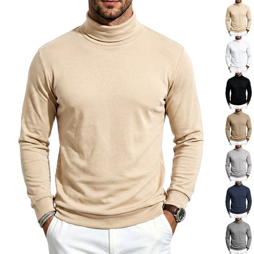 Herren Feinstrick‑Rollkragenpullover mit schmaler Silhouette und elastischen Bündchen Shop Nory