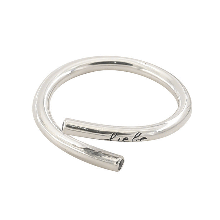 Damen minimalistischer Ring mit filigranem Design und Gravur Shop Nory