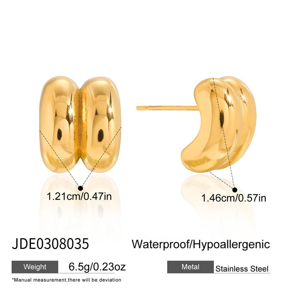 Damen Edelstahl Ohrstecker mit elegantem Tropfendesign Shop Nory
