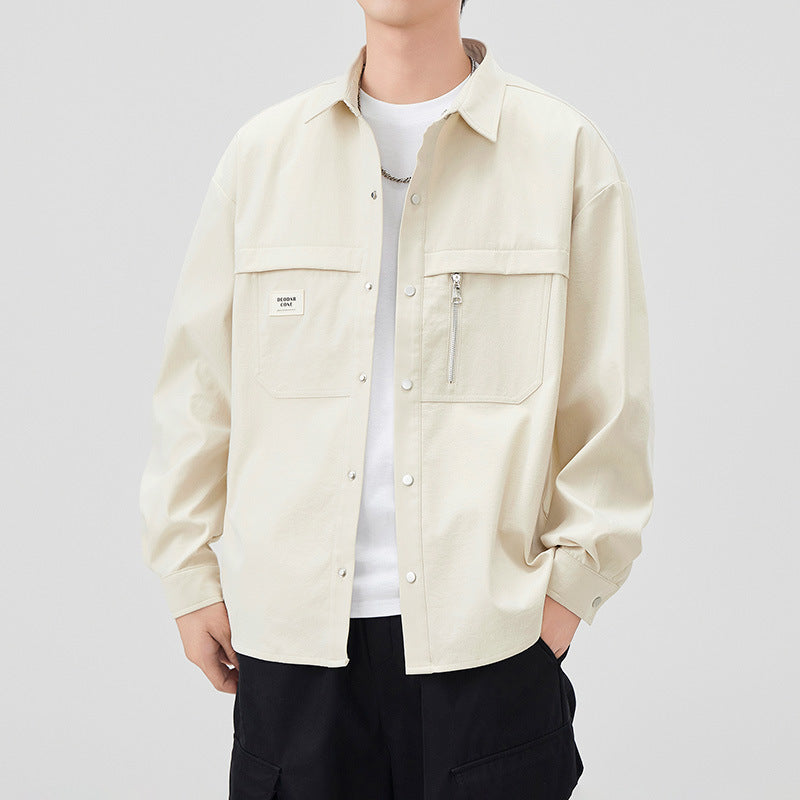 Herren Modische Utility-Jacke mit praktischen Taschen Shop Nory