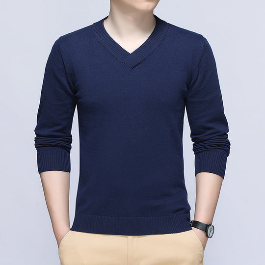 Herren Eleganter V-Ausschnitt Pullover Shop Nory