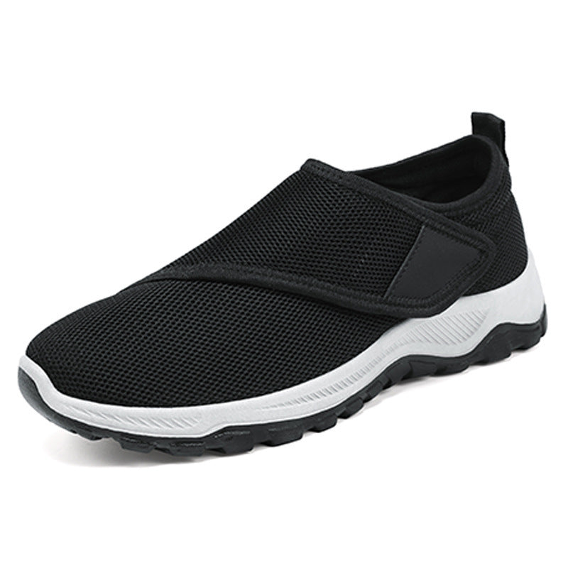 Herren nan atmungsaktiver Slip-On Mesh-Sneaker mit Klettverschluss, gepolsterter Komfortsohle und rutschfester Profilsohle Shop Nory