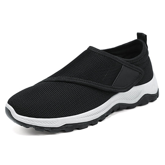 Herren nan atmungsaktiver Slip-On Mesh-Sneaker mit Klettverschluss, gepolsterter Komfortsohle und rutschfester Profilsohle Shop Nory