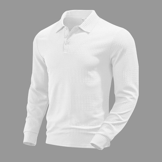 Herren Langarm Poloshirt