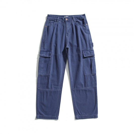 Herren Relaxed-Fit Carpenter-Cargo-Hose aus leichtem Canvas mit aufgesetzten Klappentaschen Shop Nory