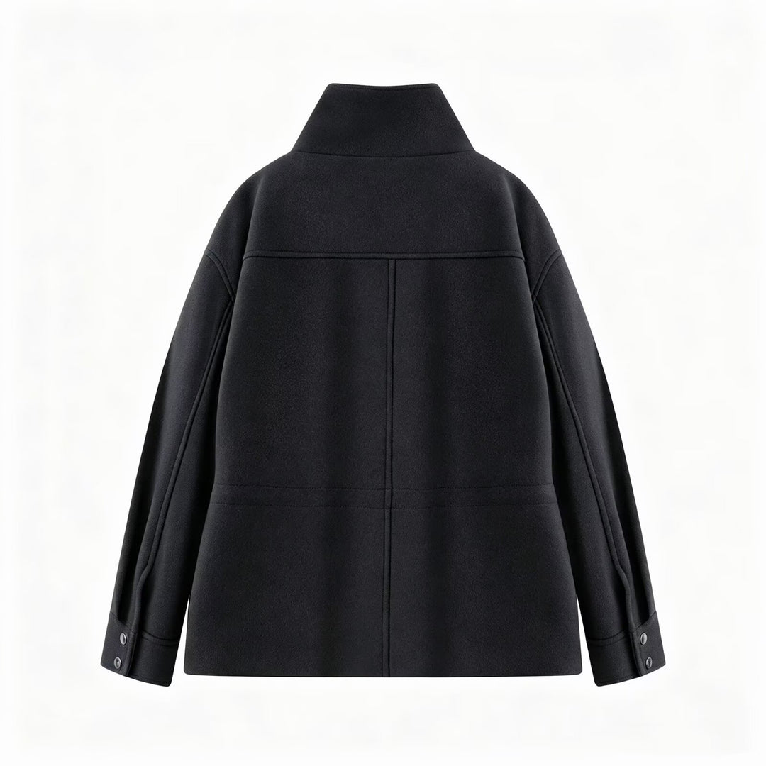 Damen Kurzjacke mit Tunnelzug, hohem Stehkragen und aufgesetzten Pattentaschen Shop Nory