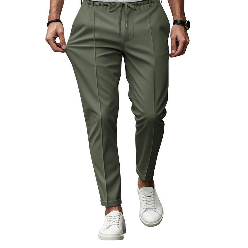 Herren nan tapered Freizeithose mit Bundfalten und elastischem Kordelzug Shop Nory