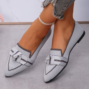 Damen elegante Slipper mit modischem Schleifen-Detail