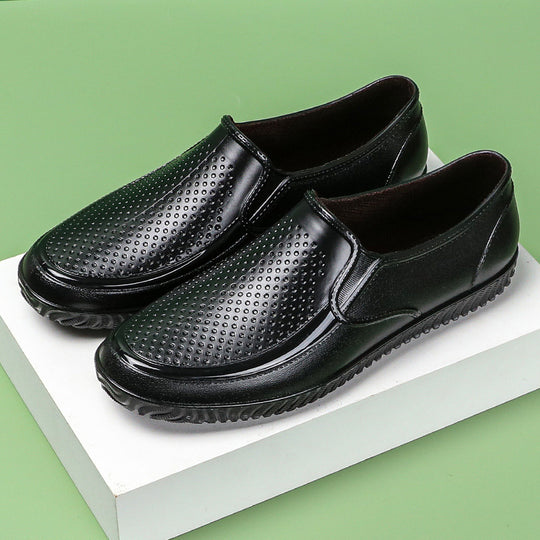 Herren Elegante perforierte Slip-On Halbschuhe mit rutschfester Profilsohle Shop Nory