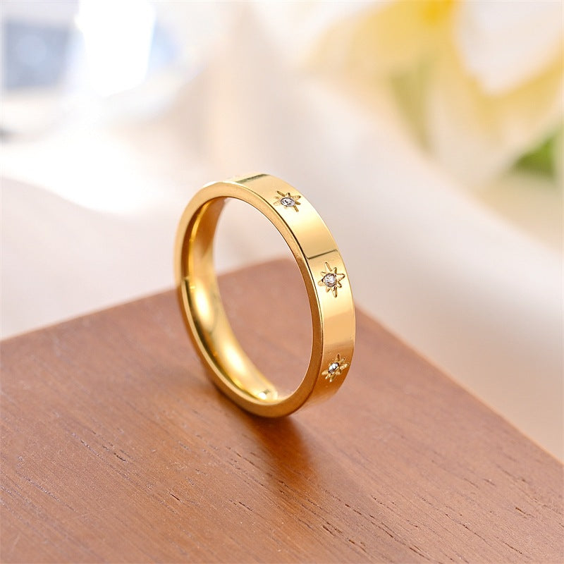 Damen Ring mit funkelnden Zirkonia-Steinen und elegantem Design Shop Nory