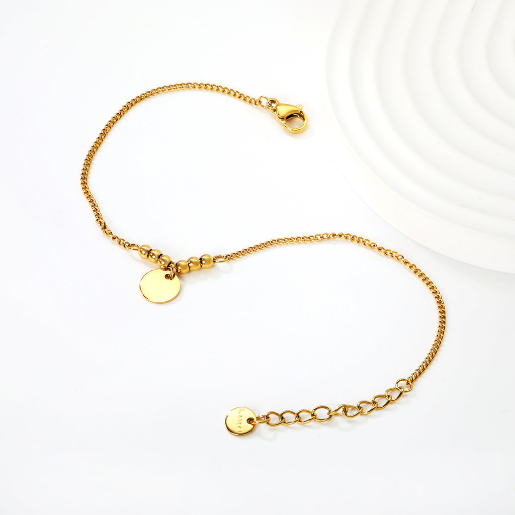 Damen Armband mit fein strukturiertem Gliederdesign und abnehmbarem Anhänger Shop Nory