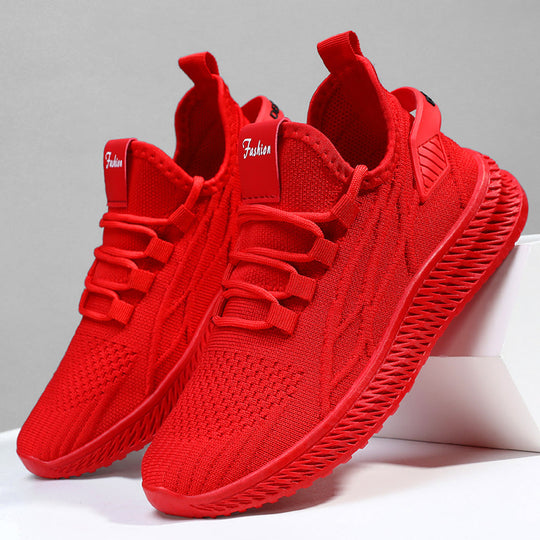 Herren nan gestrickter Slip-On Sneaker mit elastischer Schnürung, sockenähnlichem Schaft und profilierter rutschfester Laufsohle Shop Nory