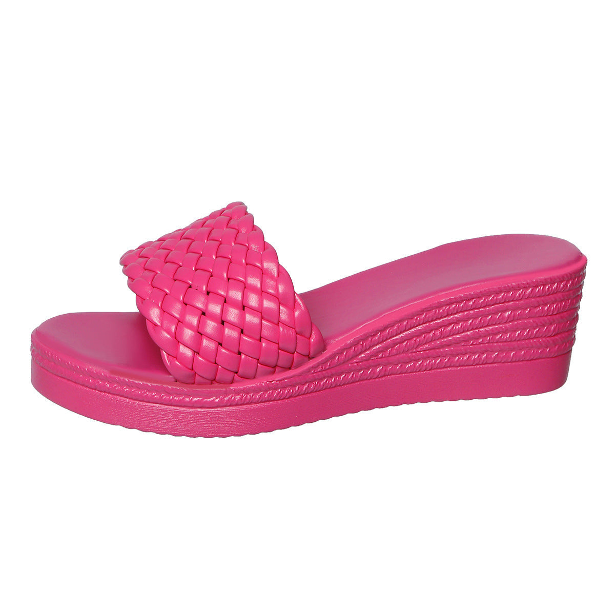 Damen Wedge-Sandalen mit geflochtenem Riemen und ergonomischer Sohle