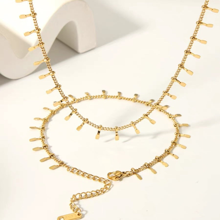 Dainty Gold Chain Fußkettchen für Damen Shop Nory