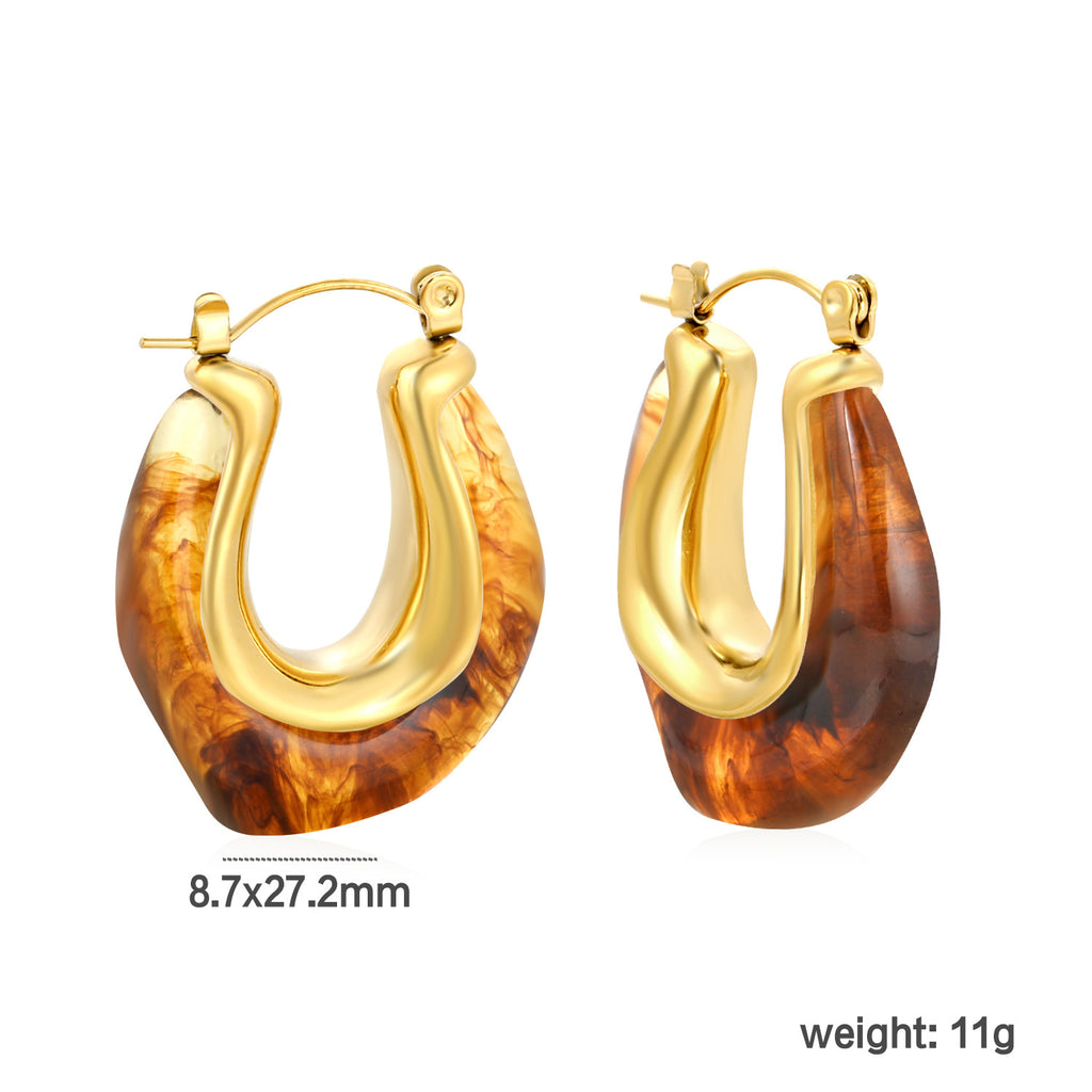 Damen modische Creolen mit eleganter Form und luxuriösem Design Shop Nory