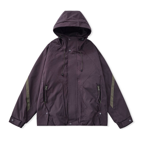 Herren Kurz geschnittener Boxy‑Techparka mit Kapuze, verdeckter Frontblende und Cargo‑Reißverschlüssen Shop Nory