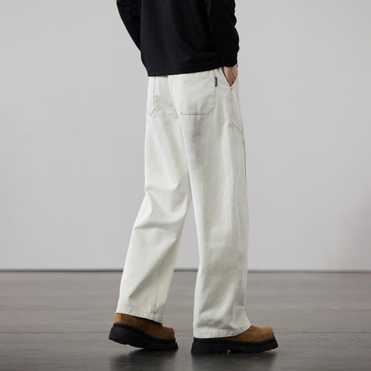 Herren Weit geschnittene Baumwoll-Canvas-Hose im Relaxed-Fit Shop Nory