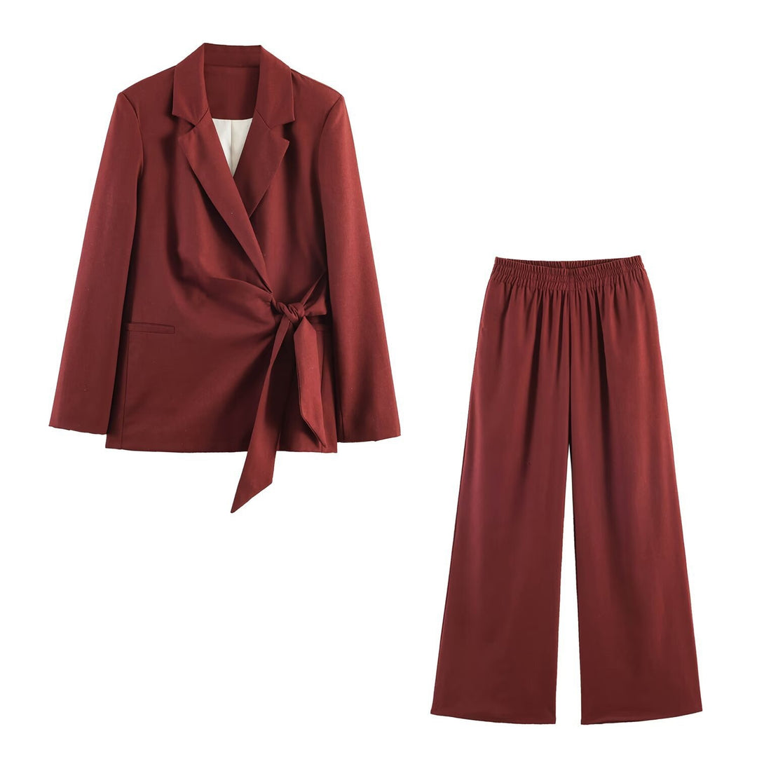 Damen Weite Palazzo-Hose mit hohem Bund, elastischem Taillenband und fließendem Fall Shop Nory