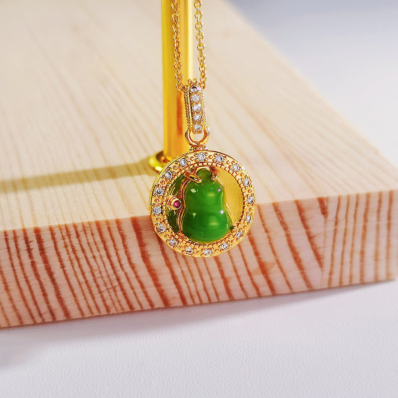 Damen Halskette mit eleganter Frosch-Anhänger Shop Nory