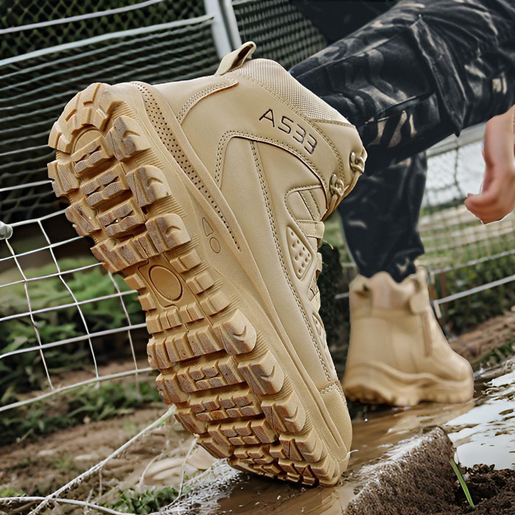 Herren wasserdichte Sicherheitsstiefel mit rutschfester Sohle und atmungsaktiver Membran