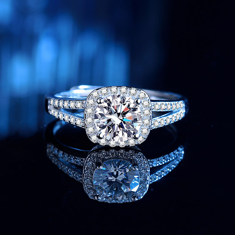 Damen Eleganter Verlobungsring mit funkelndem Zirkon Shop Nory