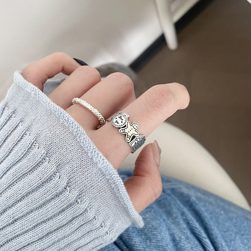 Damen kreativer und verspielter Ring mit tierischen und häuslichen Motiven Shop Nory