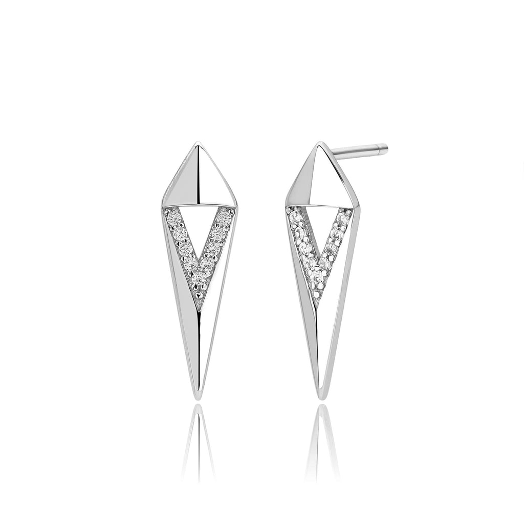 Damen Ohrhänger mit modernem geometrischem Design aus 925 Sterling Silber Shop Nory