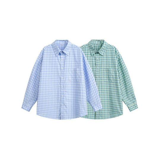 Damen Oversize‑Hemdbluse im Gingham‑Karo mit Brusttasche Shop Nory