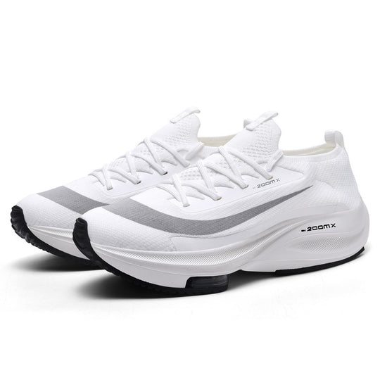 Unisex Performance-Laufschuh mit sockenähnlichem Strickschaft, sichtbarer Luftdämpfung und reaktionsfreudiger Zwischensohle Shopy Nory