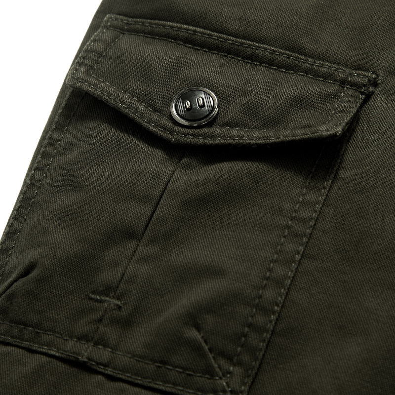 Herren Modische Militärjacke mit funktionalen Taschen Shop Nory