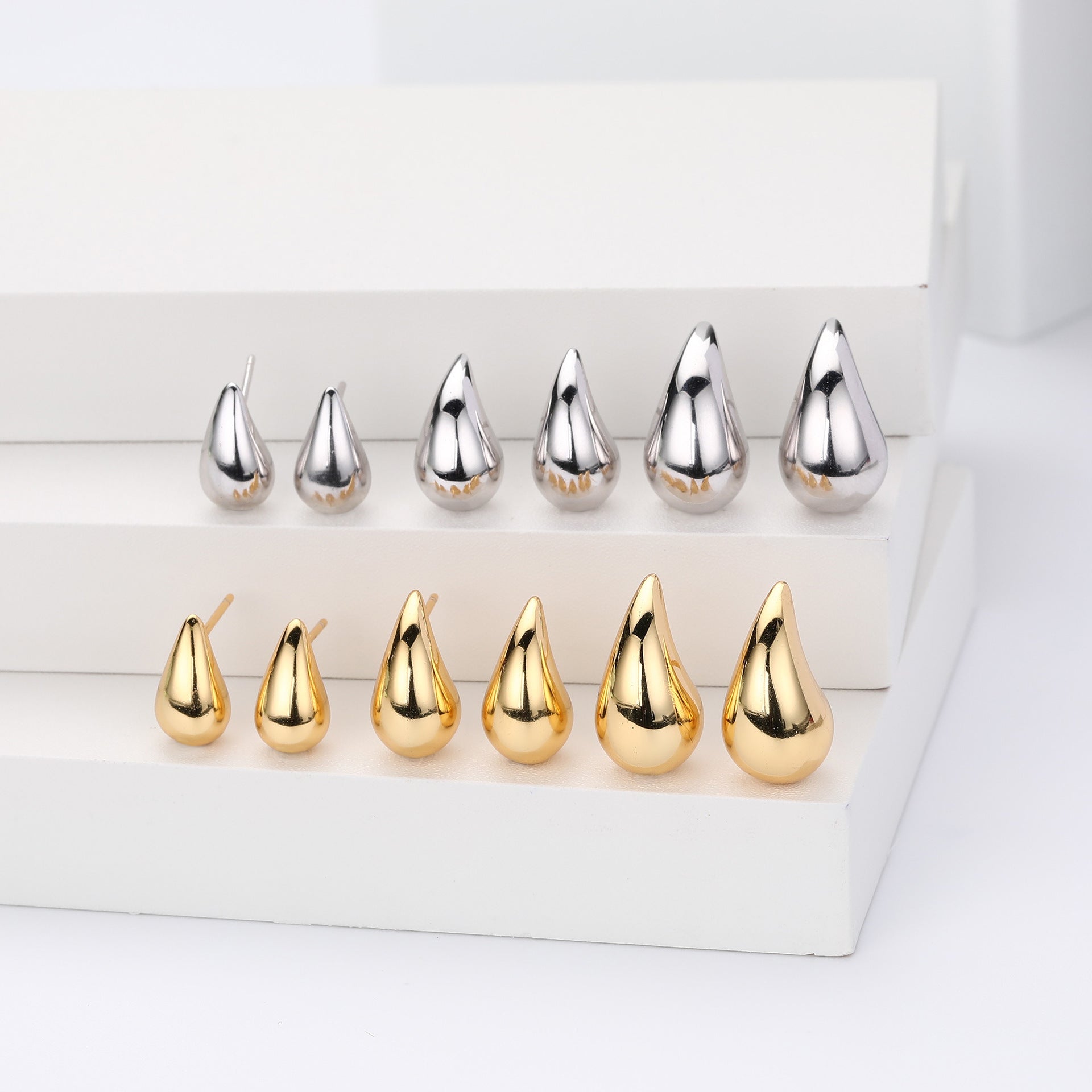 Damen Ohrstecker im eleganten Tropfen-Design Shop Nory