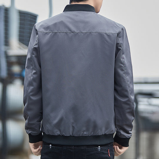 Herren Leichter winddichter Tech‑Bomber mit Rippbündchen und minimalistischen Nahtdetails Shop Nory