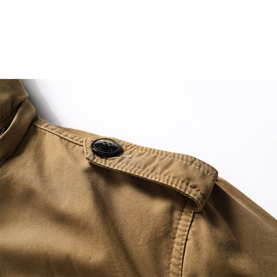 Herren Canvas-Parka mit gesteppter Thermofütterung, Kunstfell-Innenfutter und Kapuze Shop Nory