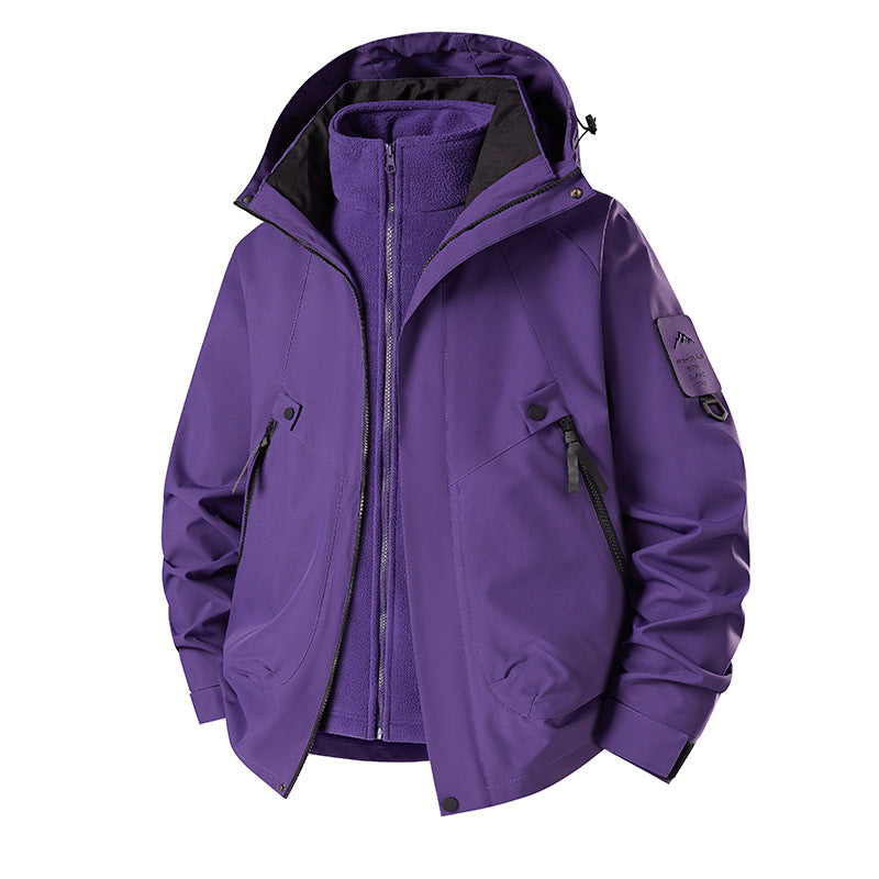 Herren 3‑in‑1 Softshell-Parka mit abnehmbarer Fleece-Innenjacke und technischer Kapuze Shop Nory