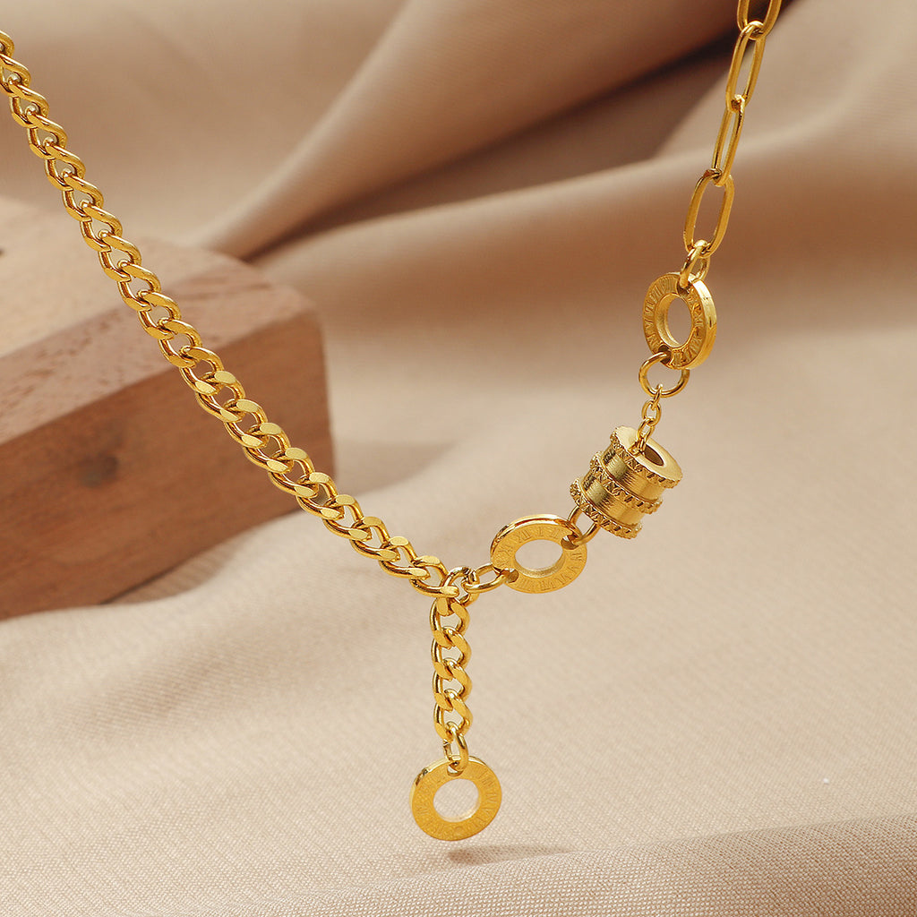 Damen Glamouröse Gold Kettenhalskette Shop Nory