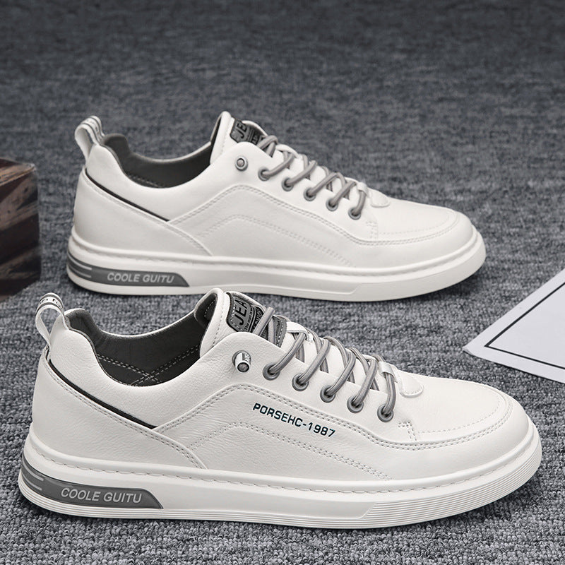 Herren Casual Lederimitat-Sneaker mit gepolsterter Ferse und profilierter Gummisohle Shopy Nory