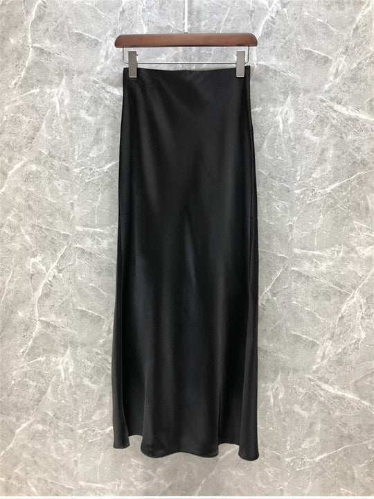 Damen Eleganter Midi-Rock aus hochwertigem Satin Shop Nory