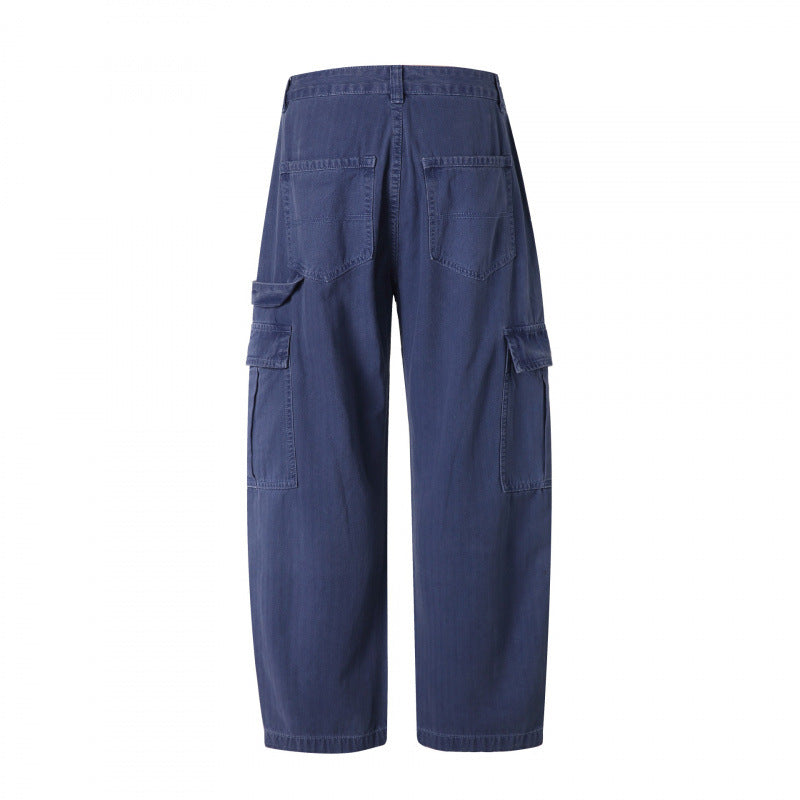 Herren Relaxed-Fit Carpenter-Cargo-Hose aus leichtem Canvas mit aufgesetzten Klappentaschen Shop Nory