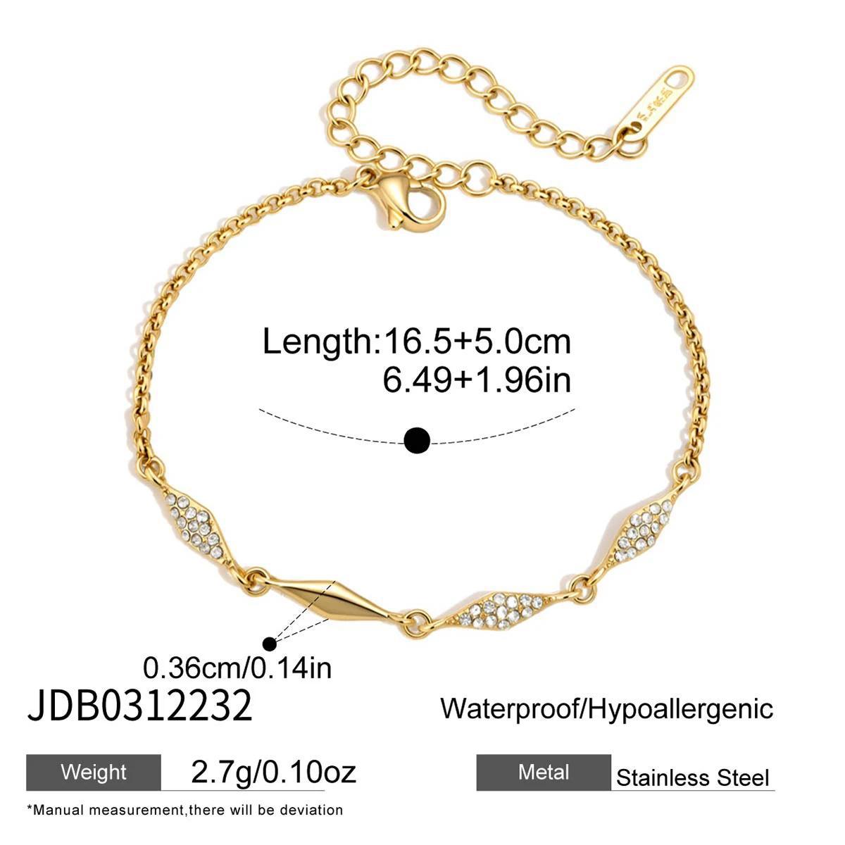 Damen Armband mit filigranen Blättern und strahlenden Zirkonia Shop Nory