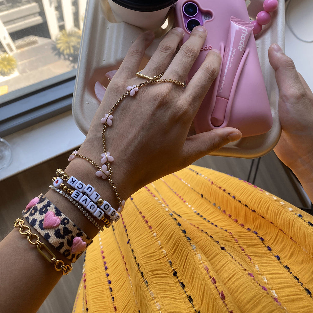 Damen Armband mit personalisierten Glücksperlen aus hypoallergenem Edelstahl Shop Nory