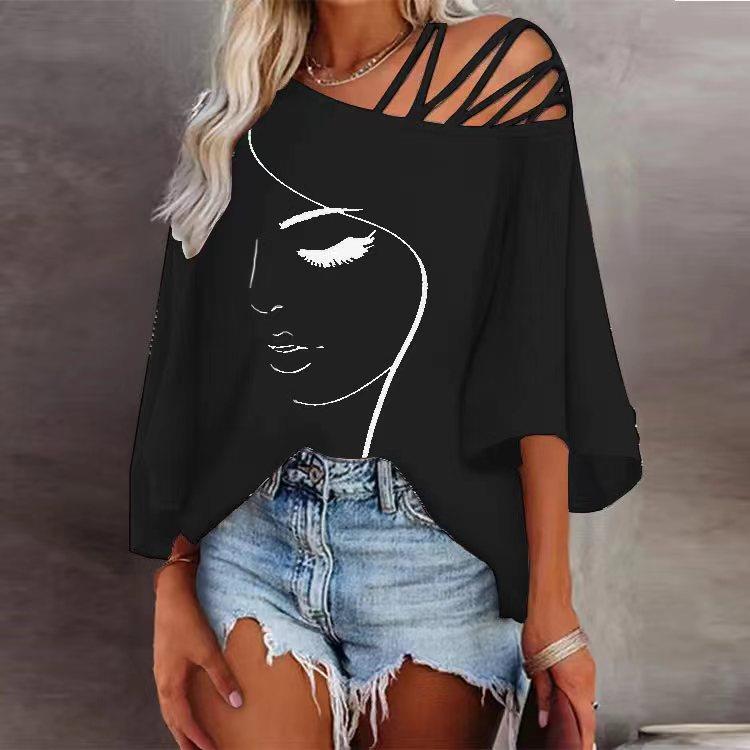 Damen Oversized T-Shirt mit grafischem Design