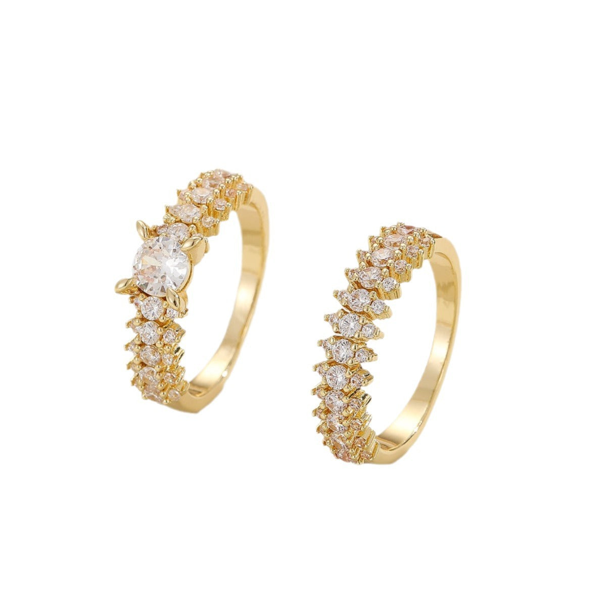 Damen eleganter Ring mit funkelnden Zirkonia Shop Nory