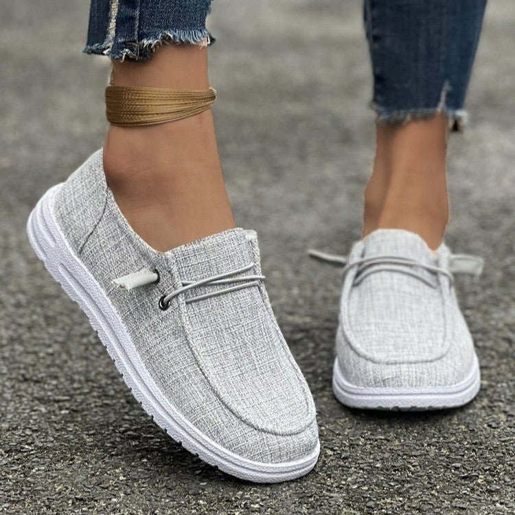 Damen Slip-On Sneakers mit elastischem Riemen