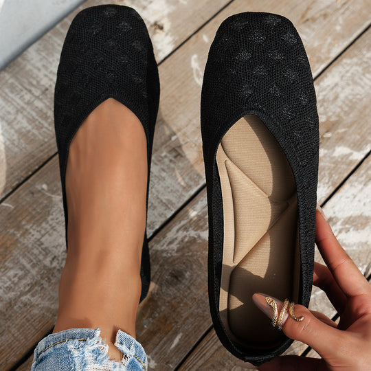 Damen Komfortable Ballerinas mit atmungsaktivem Obermaterial Shopnory