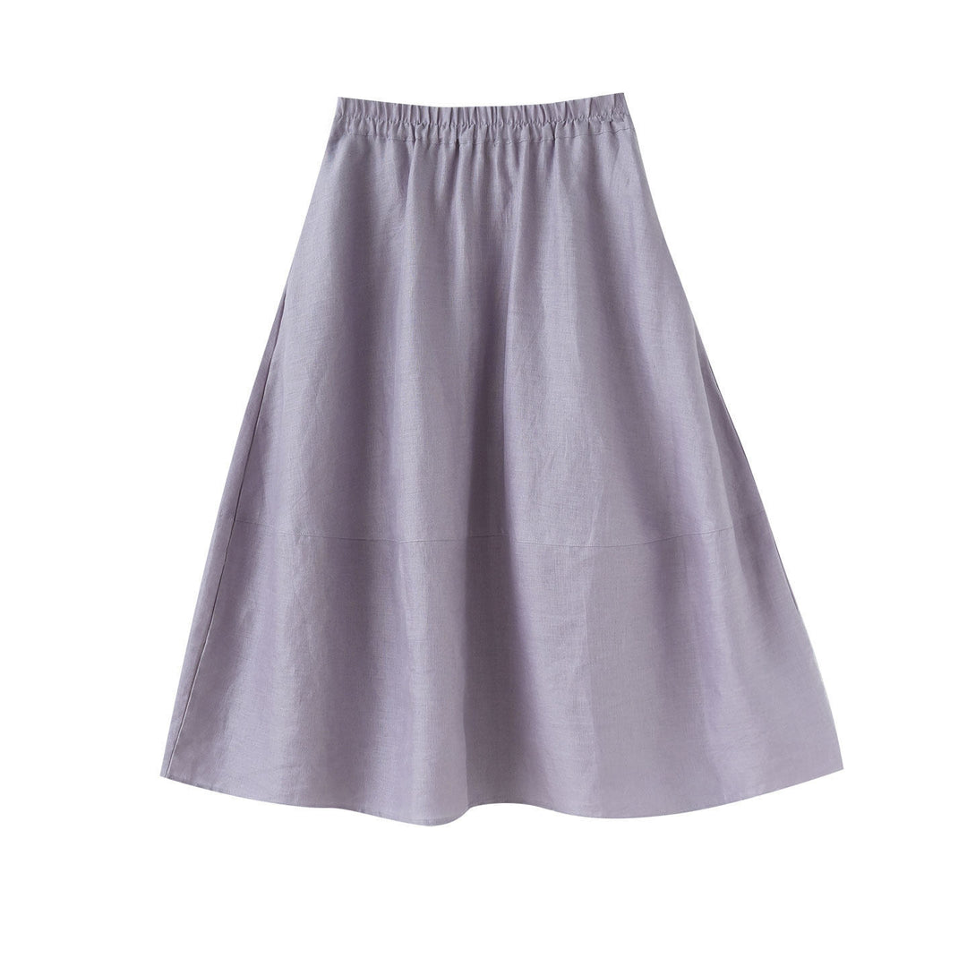 Damen Weit geschnittener Midi-Rock aus luftiger Baumwolle Shop Nory