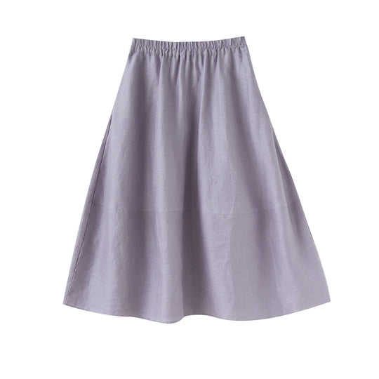 Damen Weit geschnittener Midi-Rock aus luftiger Baumwolle Shop Nory