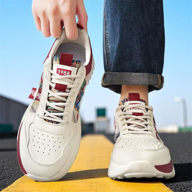 Damen Chunky-Plateau-Sneaker mit ethnischem Webmuster und gepolstertem Komfortschaft Shop Nory
