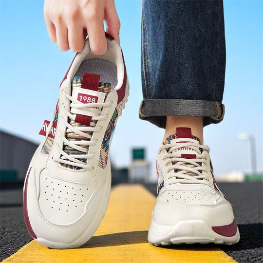 Damen Chunky-Plateau-Sneaker mit ethnischem Webmuster und gepolstertem Komfortschaft Shop Nory
