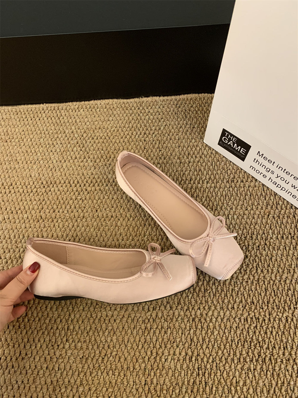 Damen Ballerina mit elegantem Schleifendetail