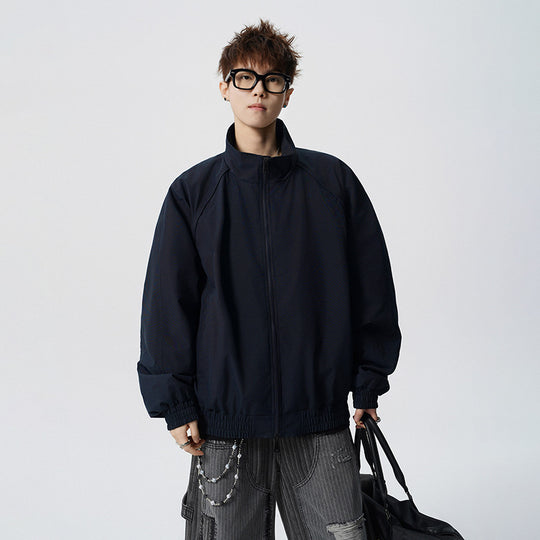 Unisex Oversized Windjacke mit Stehkragen und Raglanärmeln Shop Nory